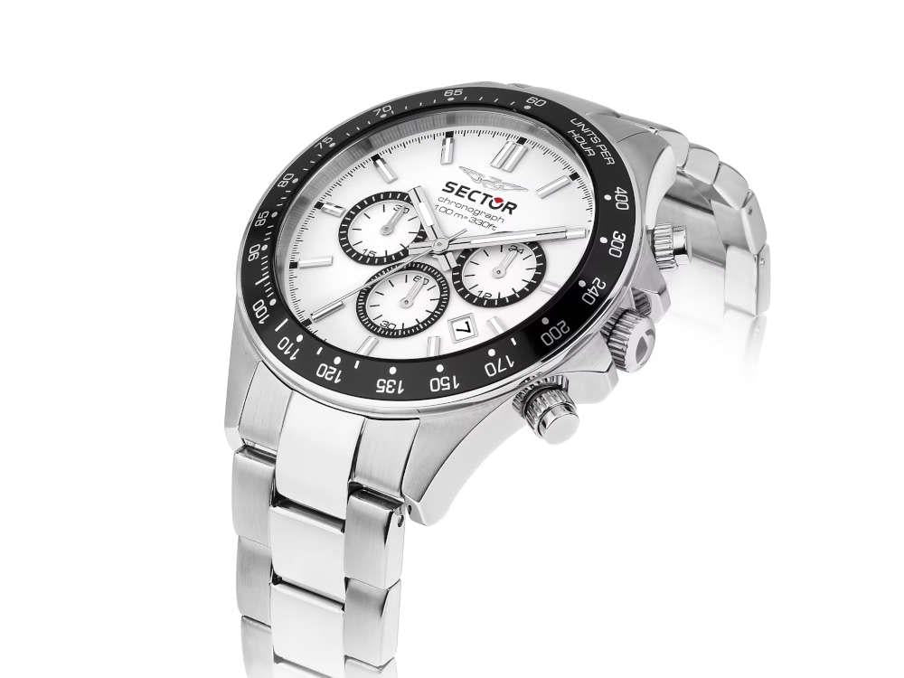 Montre à Quartz Sector No Limits 230, Blanc, 43 mm, R3273661049