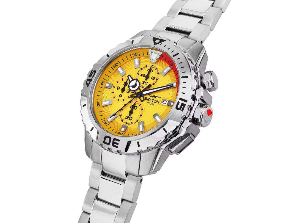 Montre à Quartz Sector No Limits Legend, Jaune, 43 mm, R3273735002