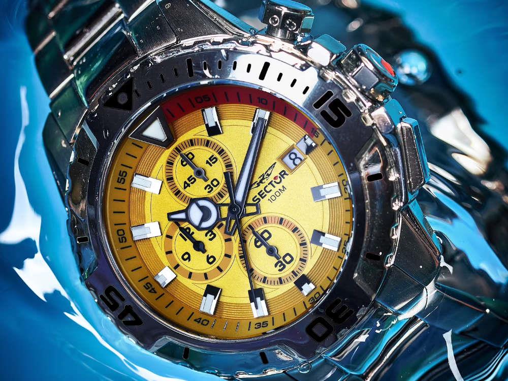 Montre à Quartz Sector No Limits Legend, Jaune, 43 mm, R3273735002