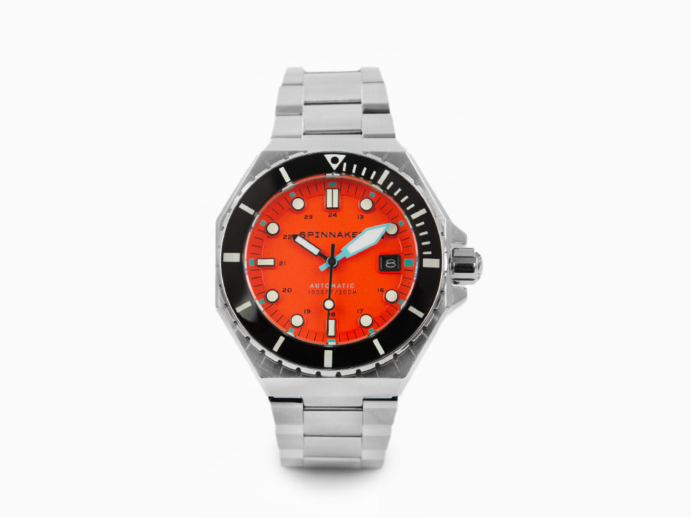 Montre Automatique Spinnaker Dumas Tangerine, Orange, 44 mm, 30 atm, SP-5081-BB