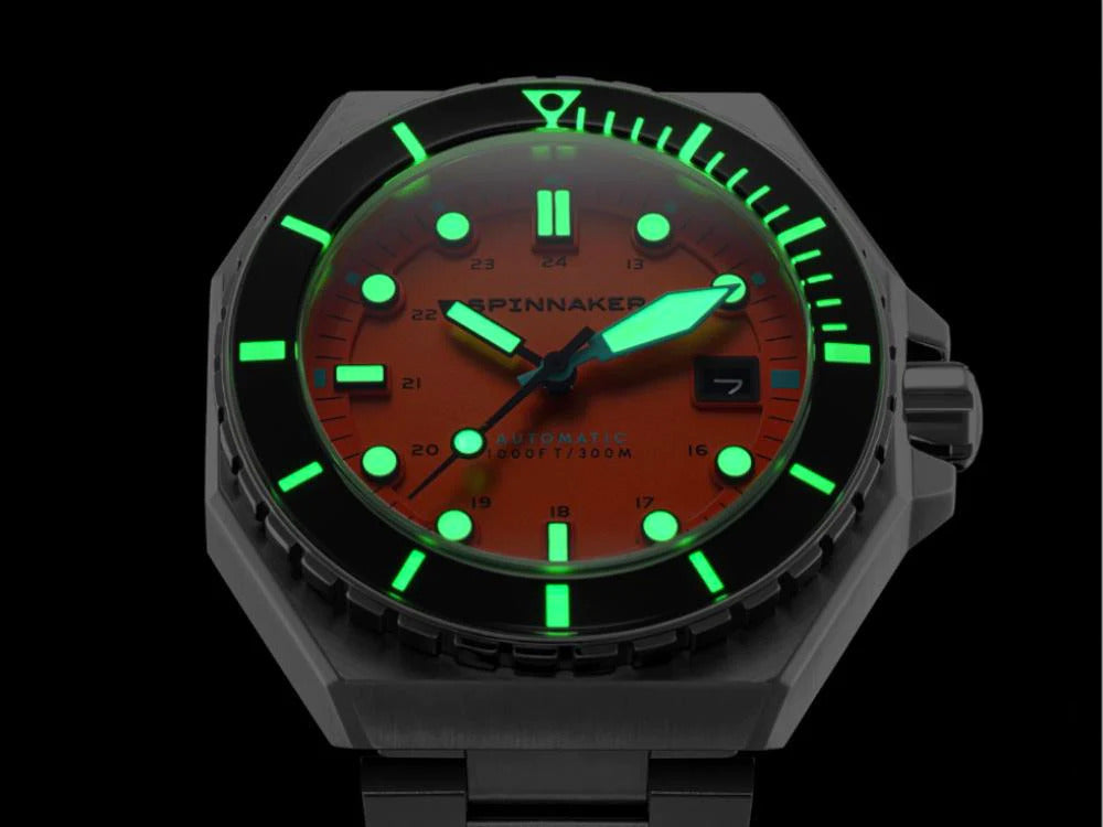 Montre Automatique Spinnaker Dumas Tangerine, Orange, 44 mm, 30 atm, SP-5081-BB