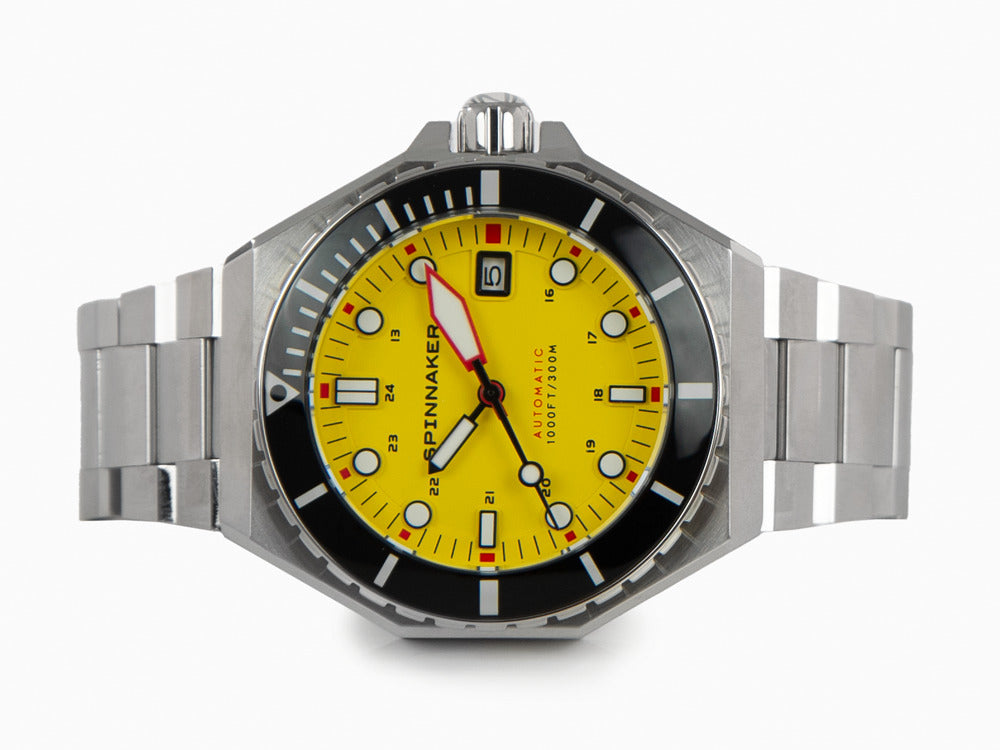 Montre Automatique Spinnaker Dumas, Jaune, 44 mm, 30 atm, SP-5081-II