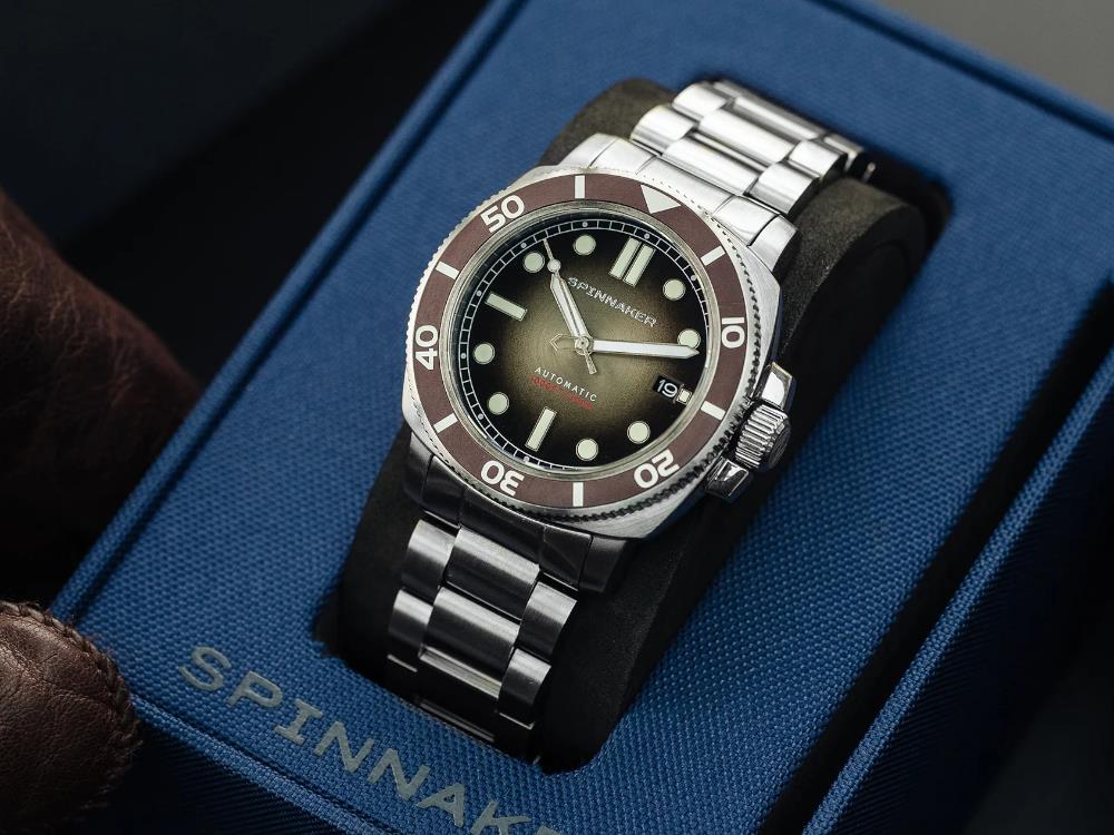 Montre Automatique Spinnaker Hull Harvest Brown, Marron, 42 mm, SP-5088-44