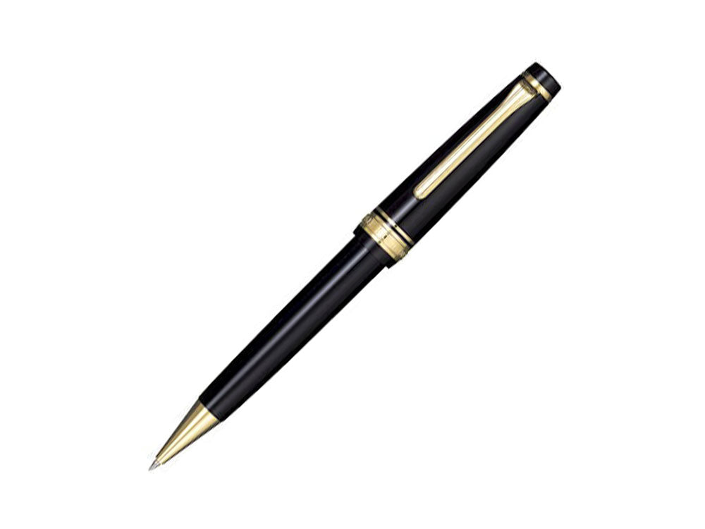 Stylo bille Sailor Professional Gear Gold, Noir, Attributs or 24k, 16-1036-620