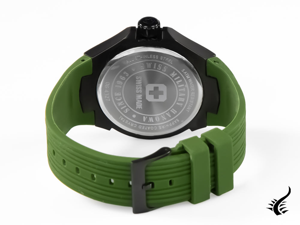 Montre à Quartz Swiss Military Hanowa Aqua Seaman, Noir, PVD, 6-4327.13.007.06