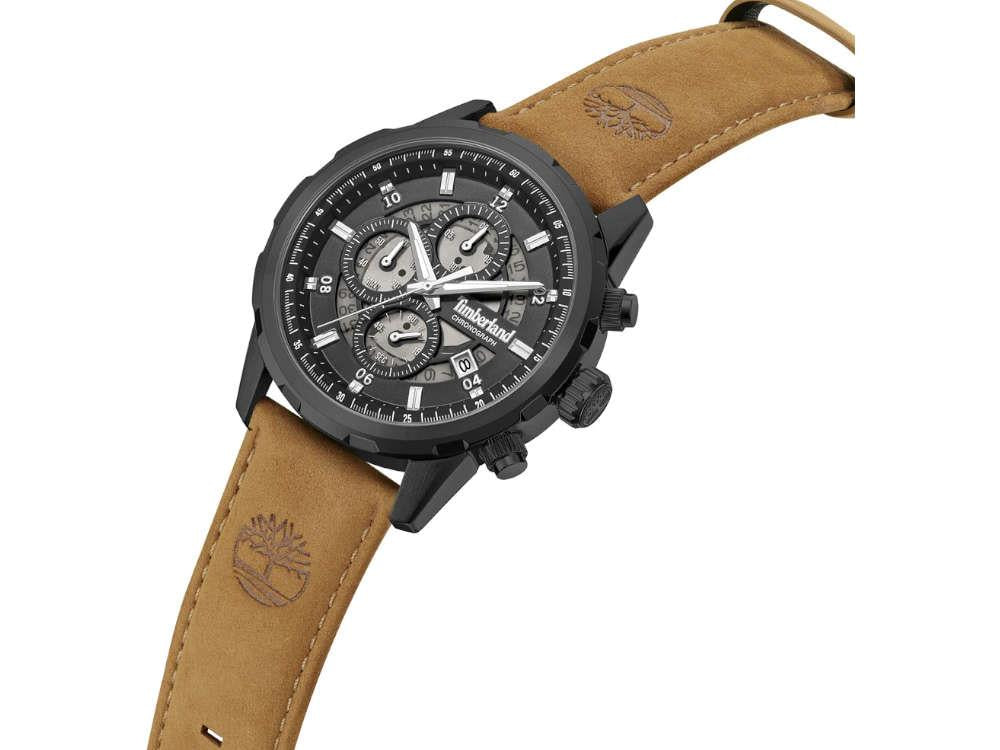 Montre à Quartz Timberland Hampton Harbour, PVD, Noir, 46 mm, TDWGC0109101
