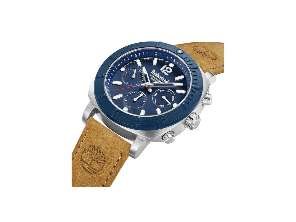 Montre à Quartz Timberland Pyperville, Bleu, 46 mm, TDWGF0074901