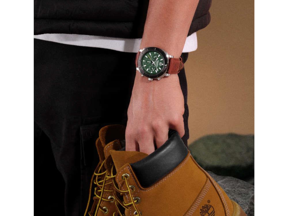 Montre à Quartz Timberland Pyperville, Vert, 46 mm, TDWGF0074902