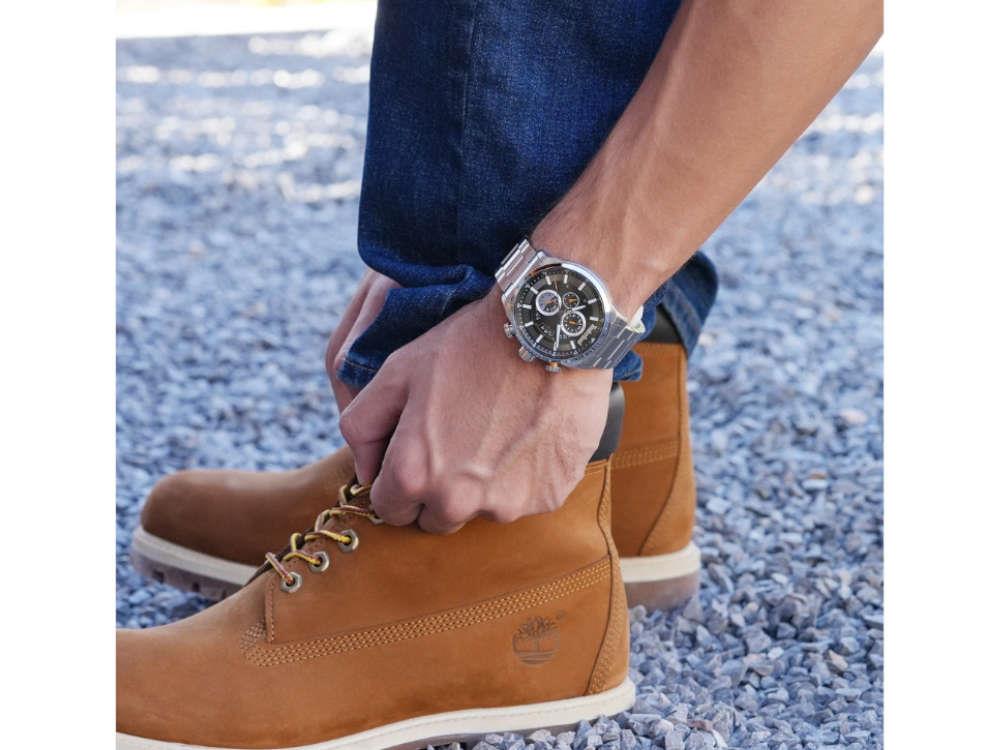 Montre à Quartz Timberland Callahan, Noir, 46 mm, TDWGK0095404