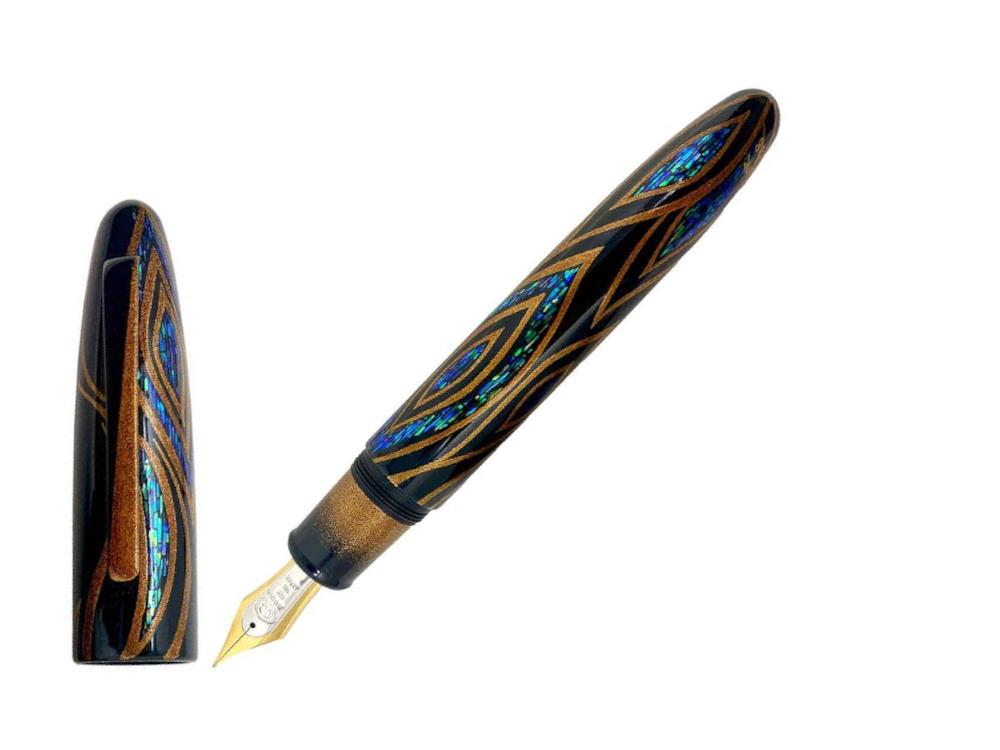 Stylo Plume Taccia Miyabi Empress LE Fossils in the Sky Sunset Peacock