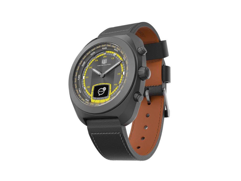 Montre Hybride Time Revolution Hybrid 01 Thunder PVD, Noir, 42 mm, TR01.4B