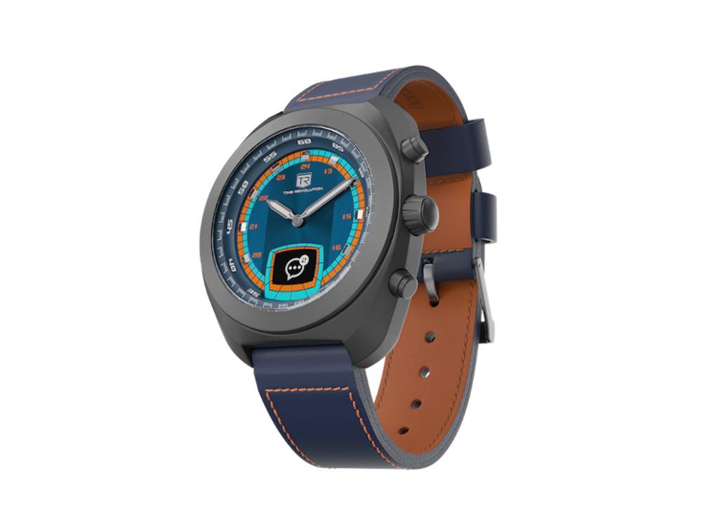Montre Hybride Time Revolution Hybrid 01 Aurora PVD, Bleu, 42 mm, TR01.4B-1