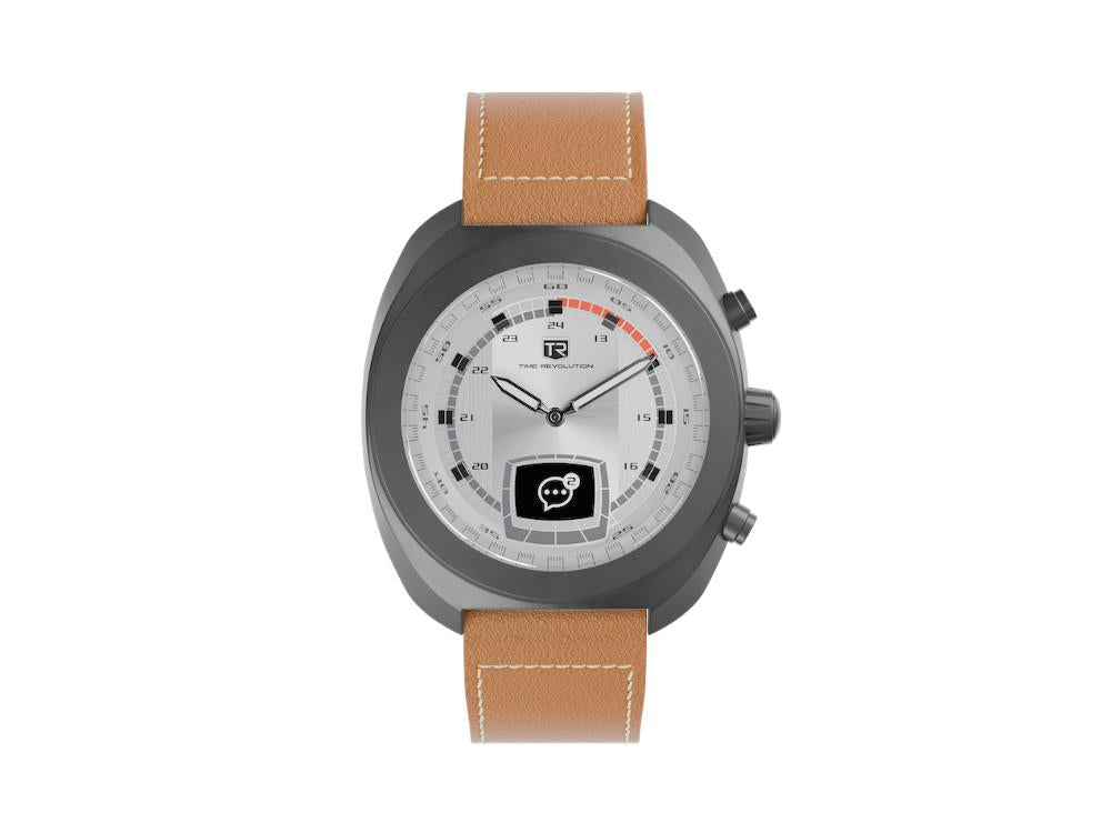 Montre Hybride Time Revolution Hybrid 01 Glacier PVD, Gris, 42 mm, TR01.4B-1-1