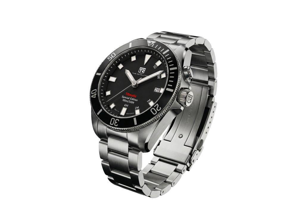 Montre Automatique Time Revolution TRmatic Midnight, 42 mm, Noir, TR02.01MB