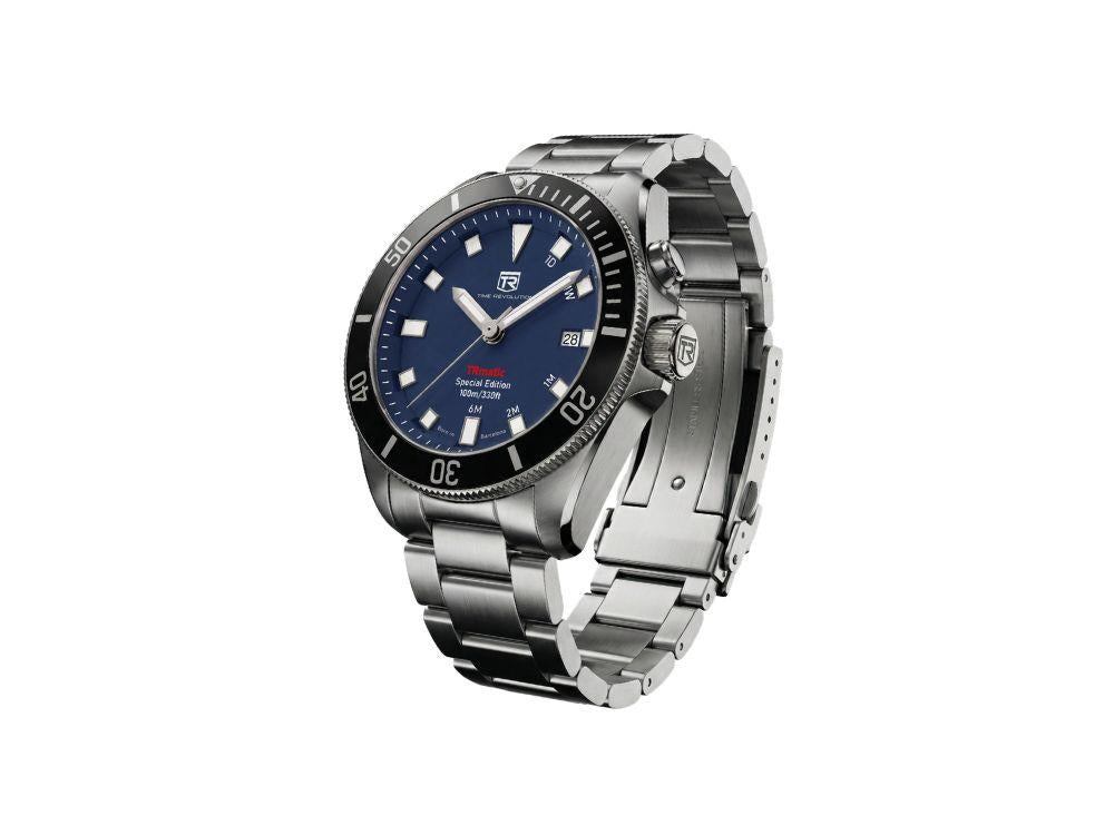 Montre Automatique Time Revolution TRmatic Ocean, 42 mm, Bleu, TR02.02MB