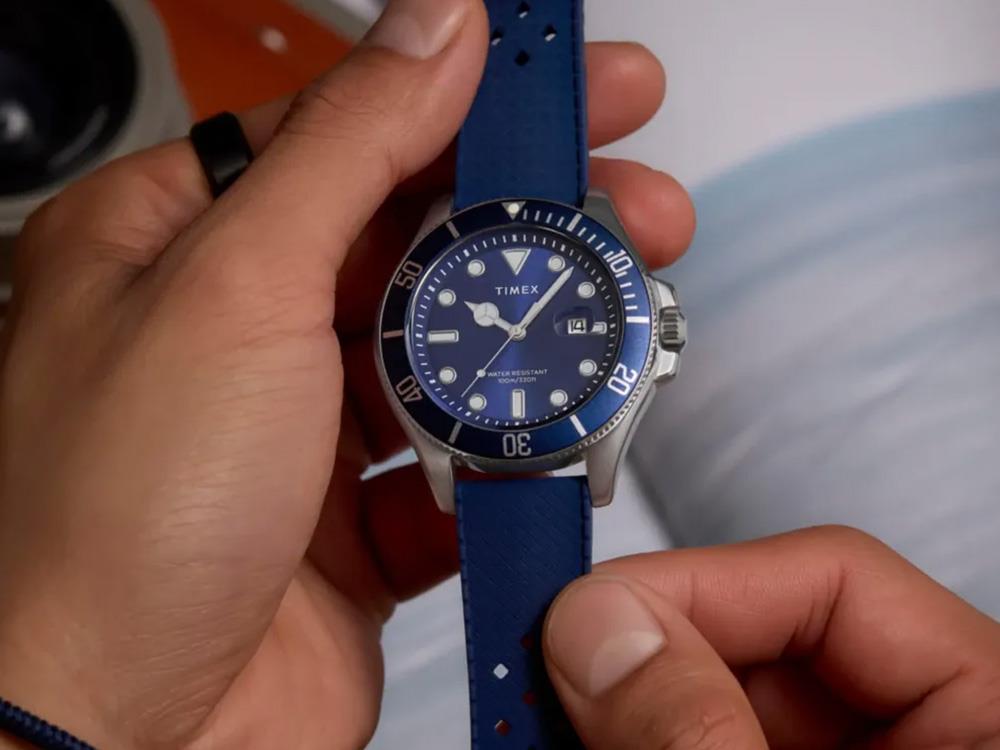 Montre à Quartz Timex Trend Harborside Coast, Bleu, 44 mm, TW2Y05000