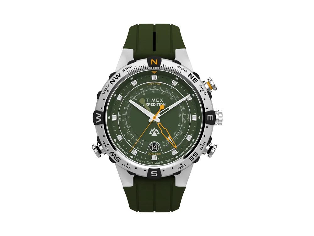 Montre à Quartz Timex Expedition Tide-Temp-Compass, Vert, 45 mm, TW2Y14400