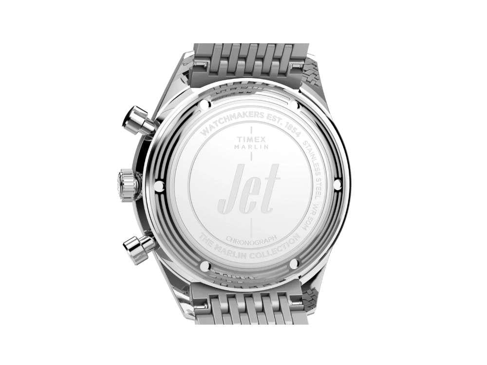 Montre à Quartz Timex Marlin Jet, Argent, 40 mm, Chronographe, TW2Y24600