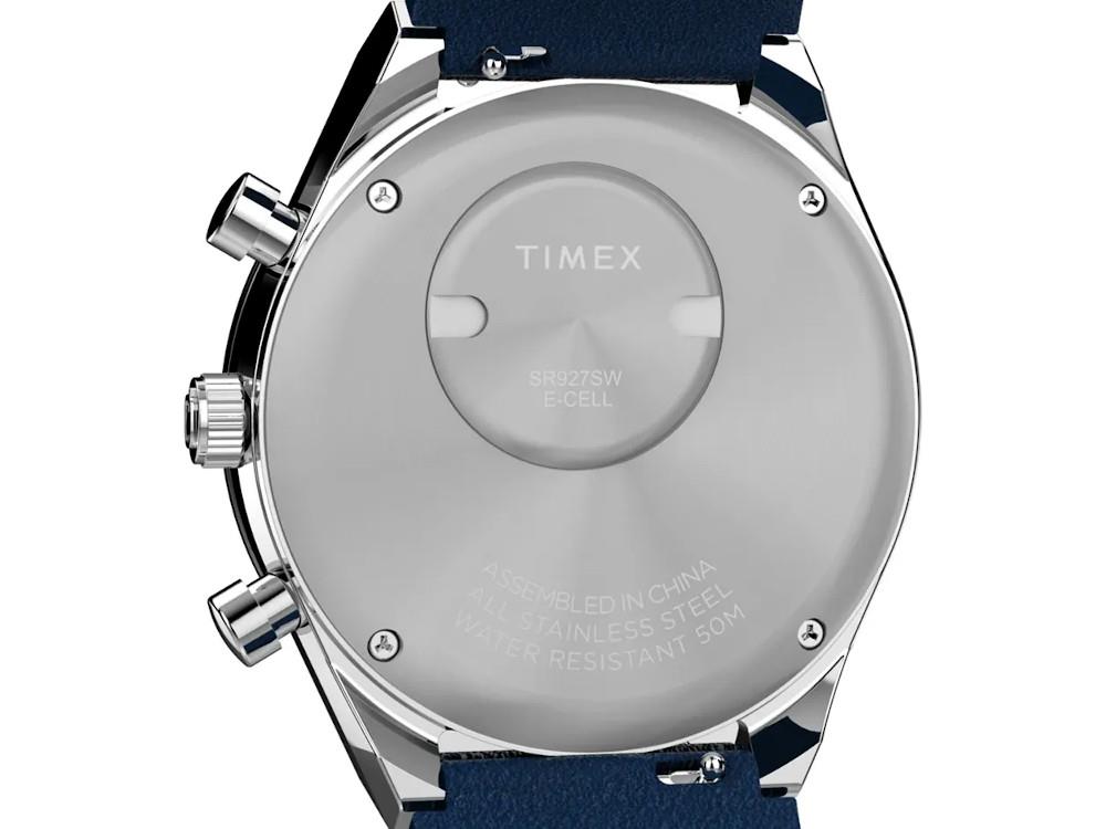 Montre à Quartz Timex Q Chrono , Bleu, 40 mm, Chronographe, TW2Y36100