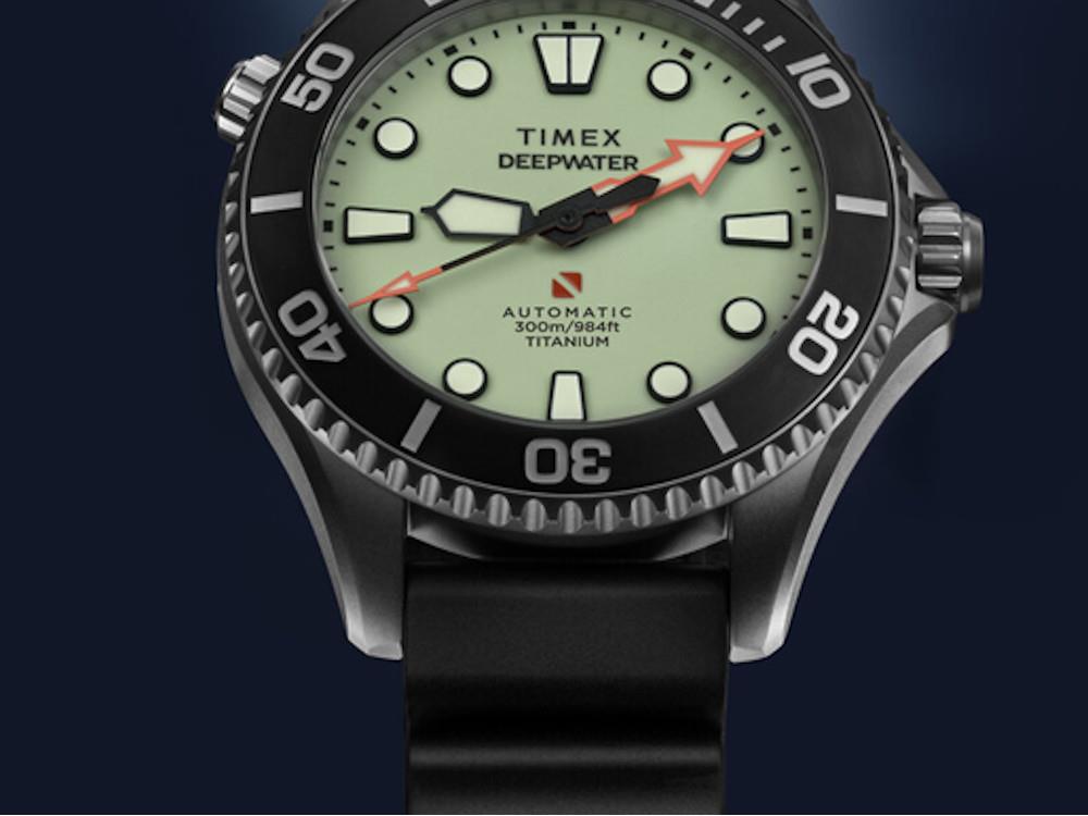 Montre Automatique Timex DeepWater Meridian 300 HEV, Titane, 44 mm, TW2Y48300
