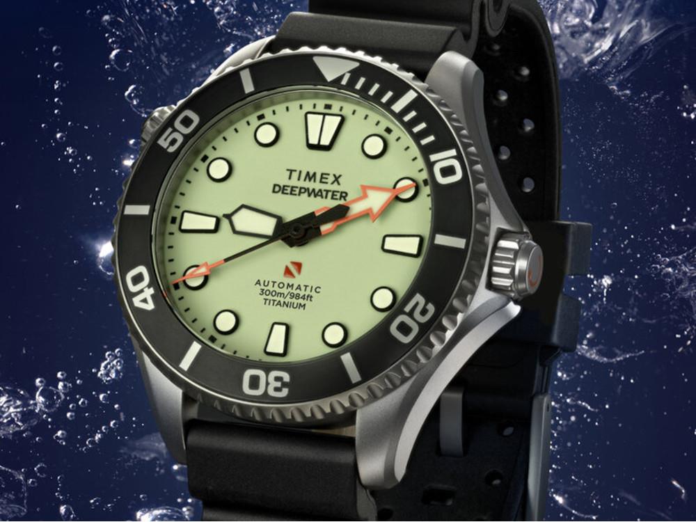 Montre Automatique Timex DeepWater Meridian 300 HEV, Titane, 44 mm, TW2Y48300