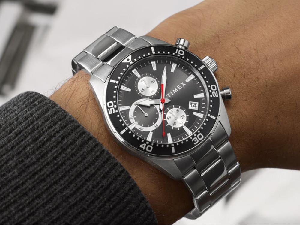 Montre à Quartz Timex Trend Ridgefield, Noir, 42 mm, Chronographe, TW2Y56900