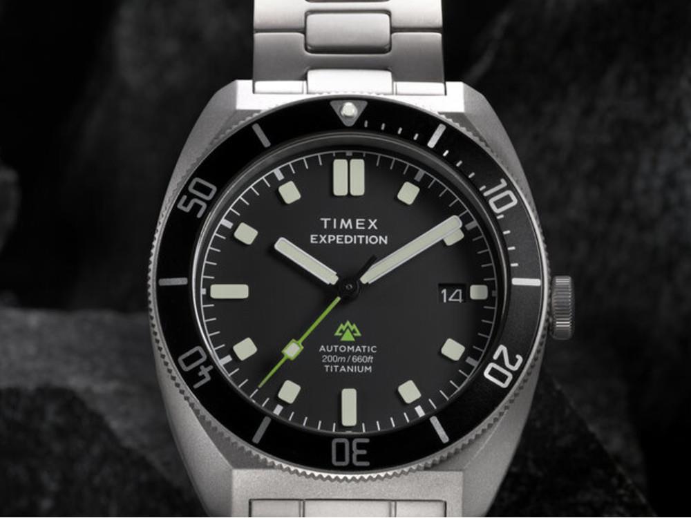 Montre Automatique Timex Expedition Pioneer Titanium, Noir, 41 mm, TW2Y63800