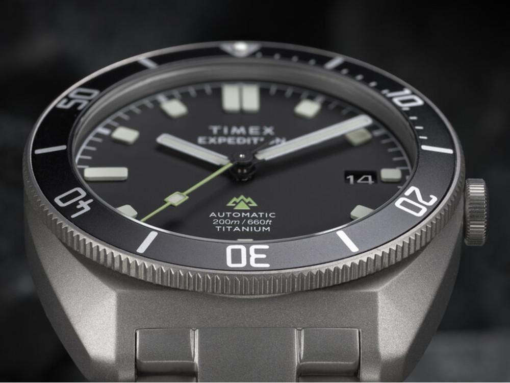 Montre Automatique Timex Expedition Pioneer Titanium, Noir, 41 mm, TW2Y63800