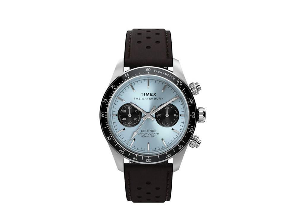 Montre à Quartz Timex The Waterbury, Bleu, 39 mm, Chronographe, TW2Y70600