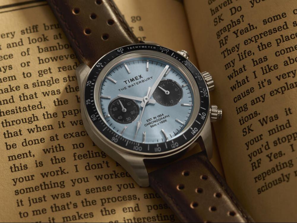 Montre à Quartz Timex The Waterbury, Bleu, 39 mm, Chronographe, TW2Y70600