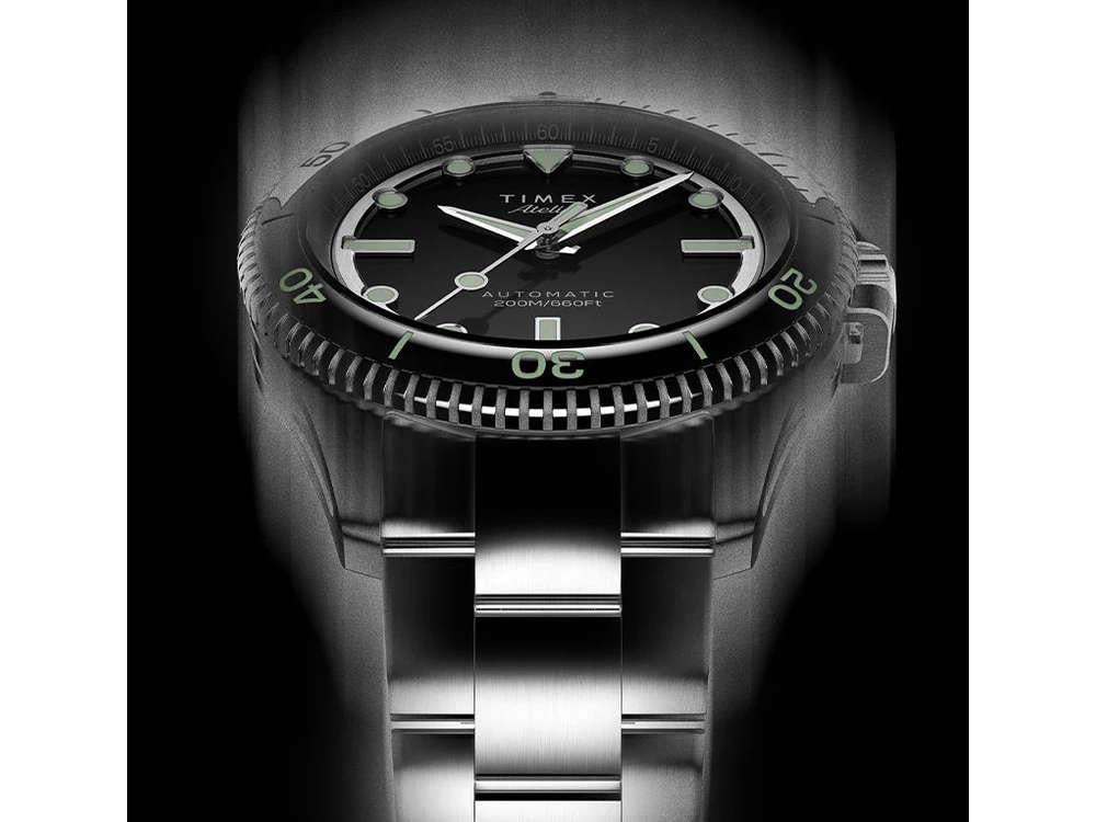 Montre Automatique Timex Atelier Marine M1a, Noir, 41 mm, TW2Y72500