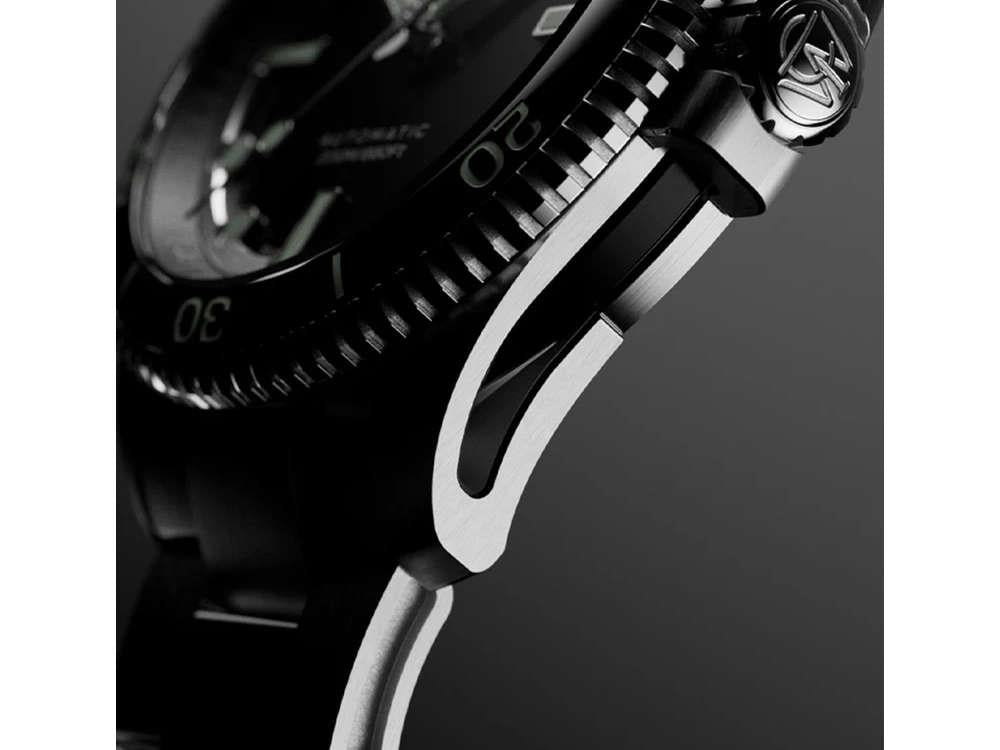 Montre Automatique Timex Atelier Marine M1a, Noir, 41 mm, TW2Y72500