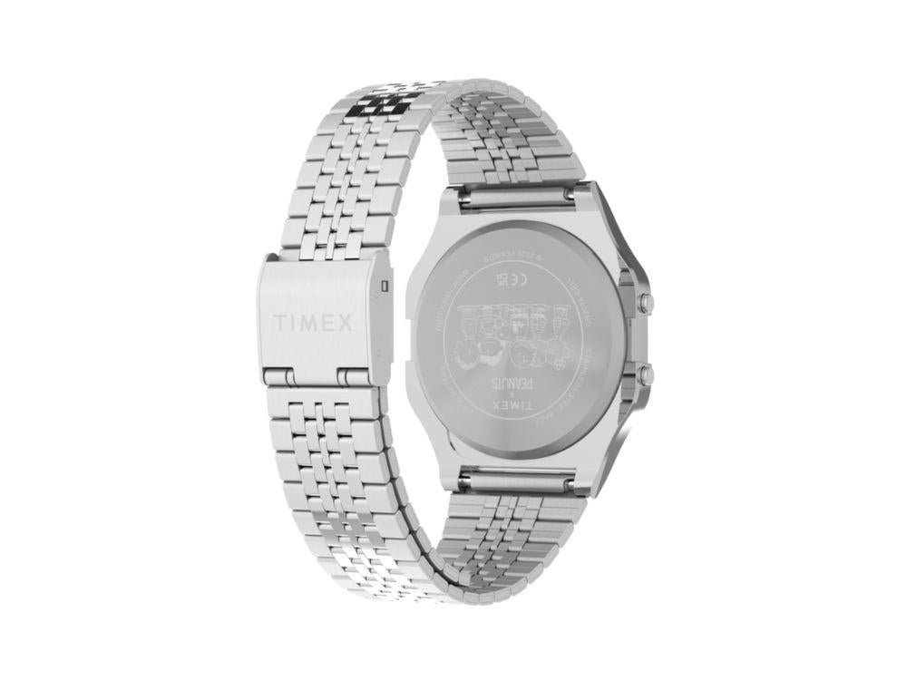 Montre à Quartz Timex T80 Peanuts, Laiton, Bleu, 34 mm, TW2Y76700