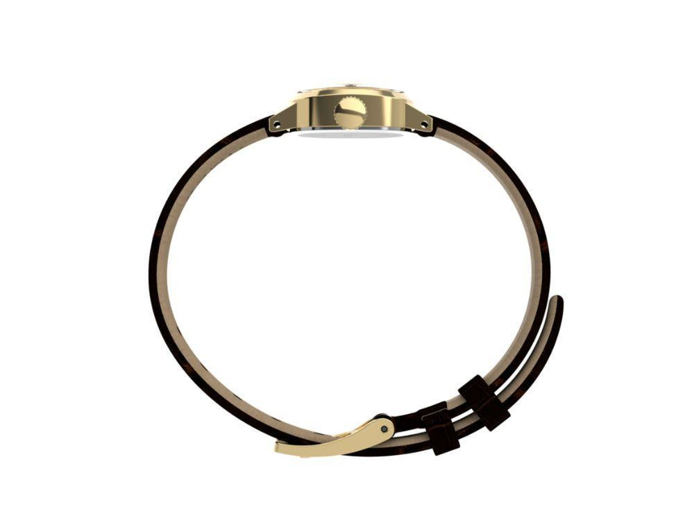 Montre à Quartz Timex Cavatina Main Line, Laiton, Beige, TW2Y87700