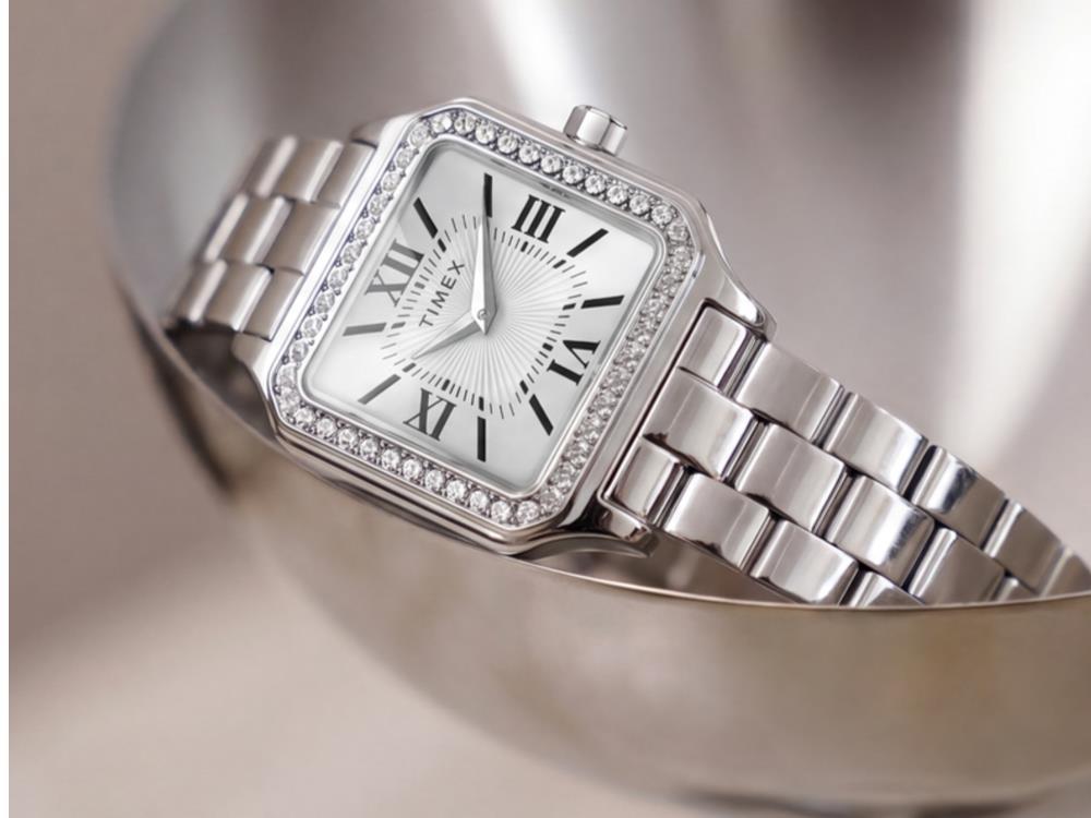 Montre à Quartz Timex Trend Addison, Laiton, Argent, TW2Y90300