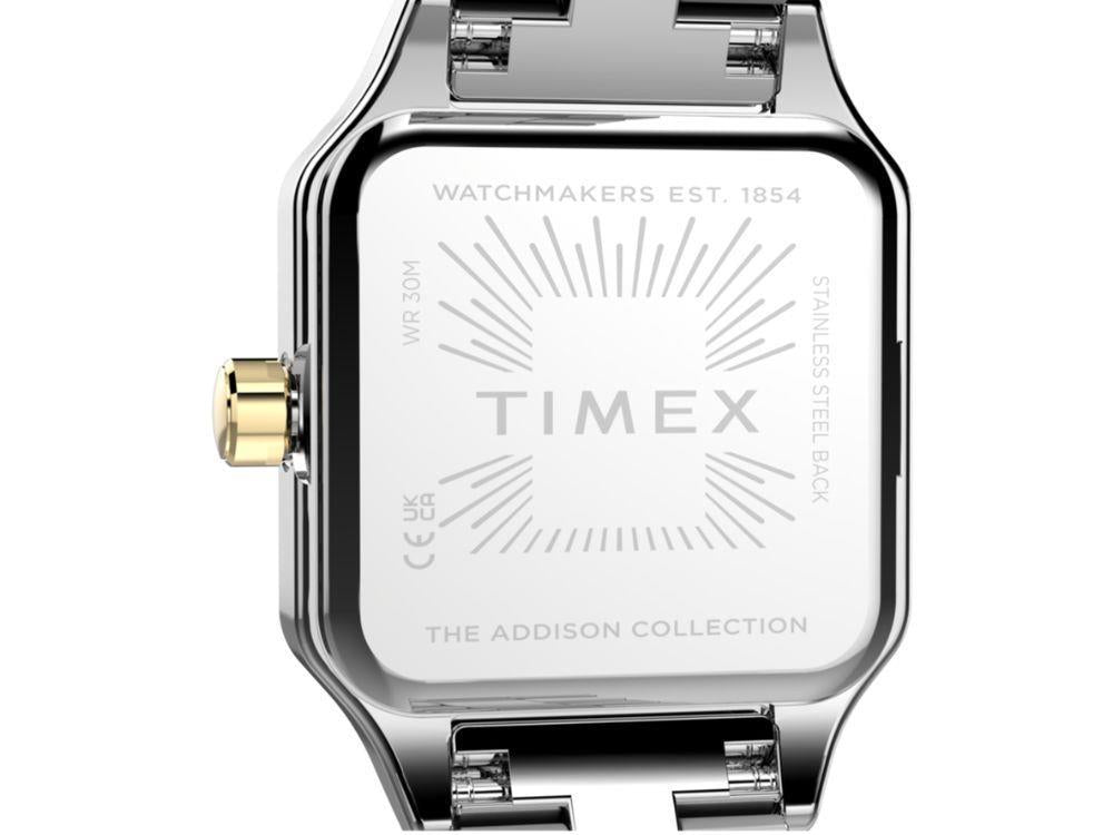 Montre à Quartz Timex Trend Addison, Laiton, Argent, TW2Y90400