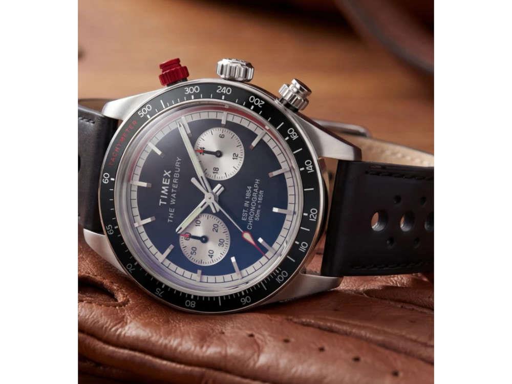 Montre à Quartz Timex The Waterbury Heritage Chronograph, Noir, 39 mm, TW2Y93300