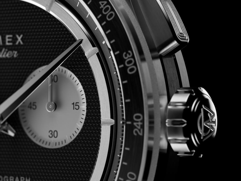 Montre à Quartz Timex Atelier Chronograph M1q, Noir, 40 mm, TW6A06900