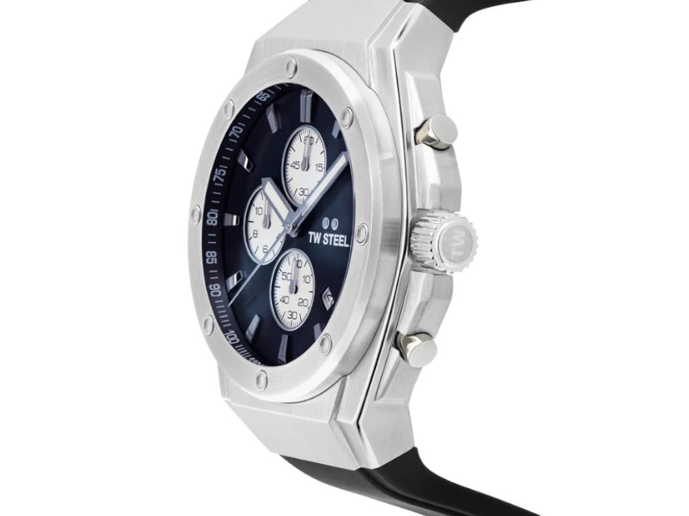 Montre à Quartz TW SteelCeo Tech 44mm, Gris, 44 mm, Caoutchouc, 10 atm, CE4100