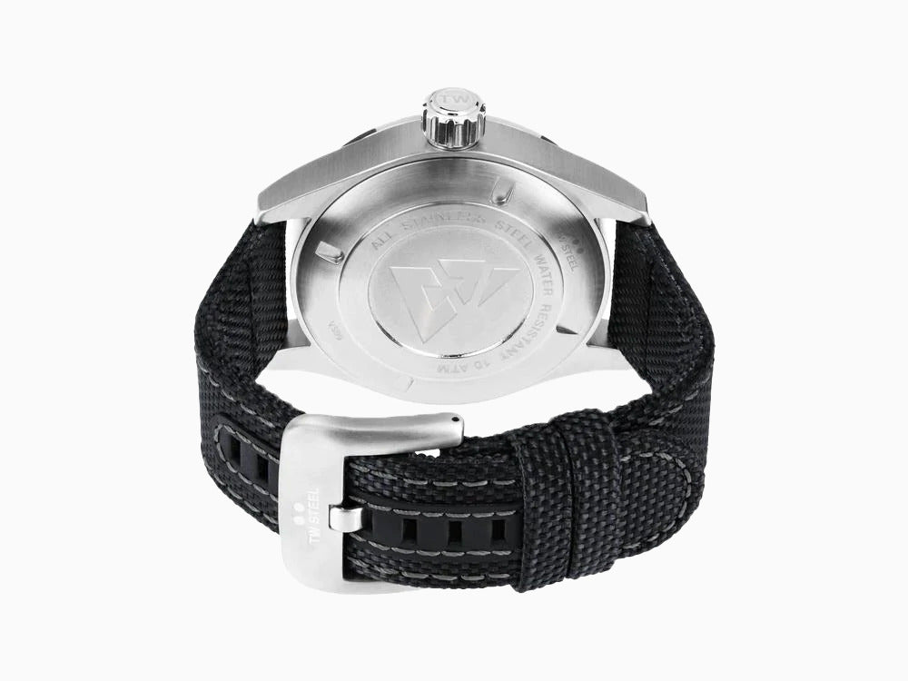 Montre à Quartz TW Steel Blast, Noir, 45 mm, Bracelet textile, 10 atm, VS99