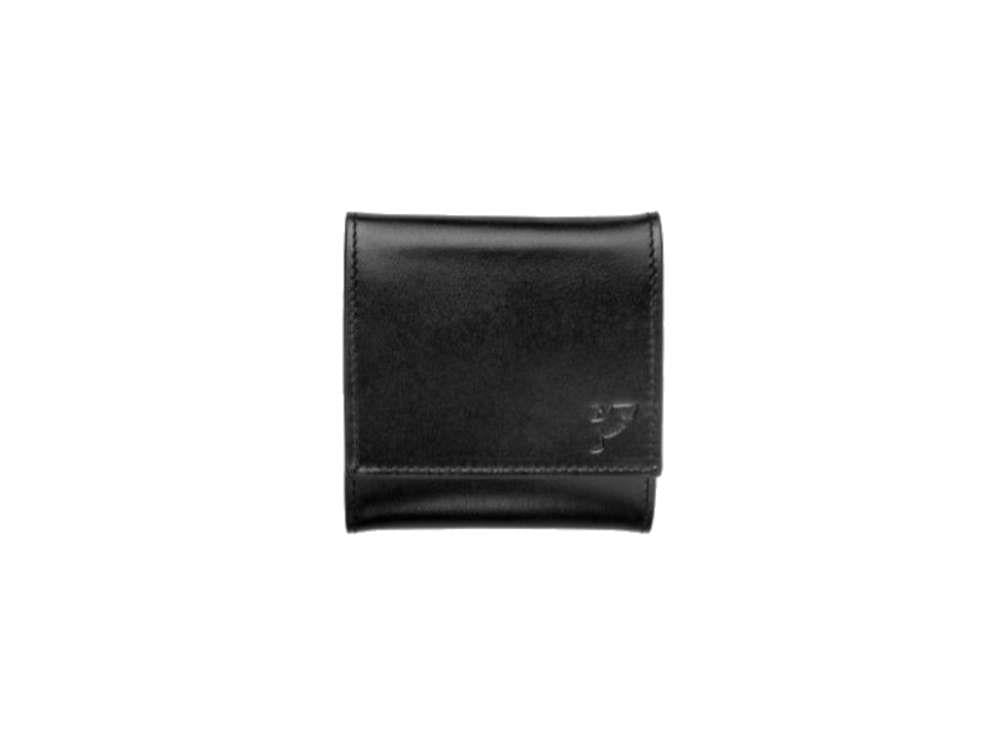 Porte Monnaie Tibaldi Leather, Noir, Cuir, Coton, LTM-CP