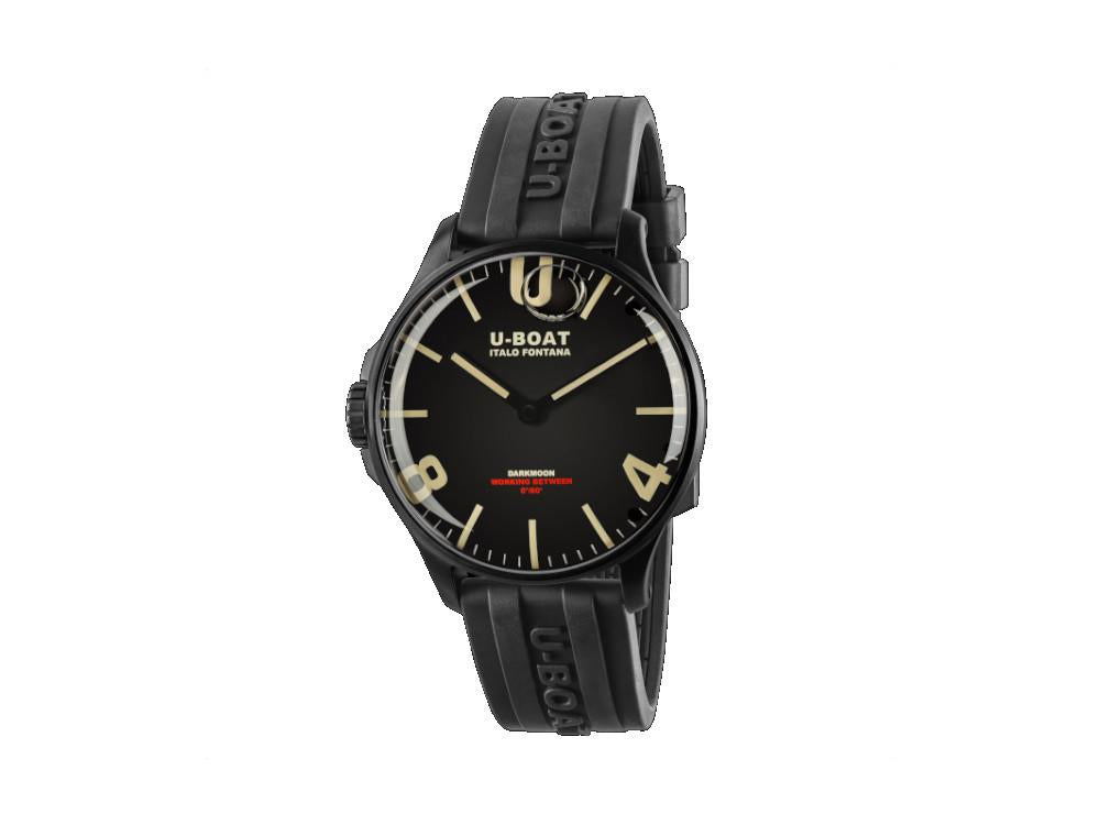 Montre à Quartz U-Boat Capsoil Darkmoon 44 IPB, Noir, 44 mm, 8464/A