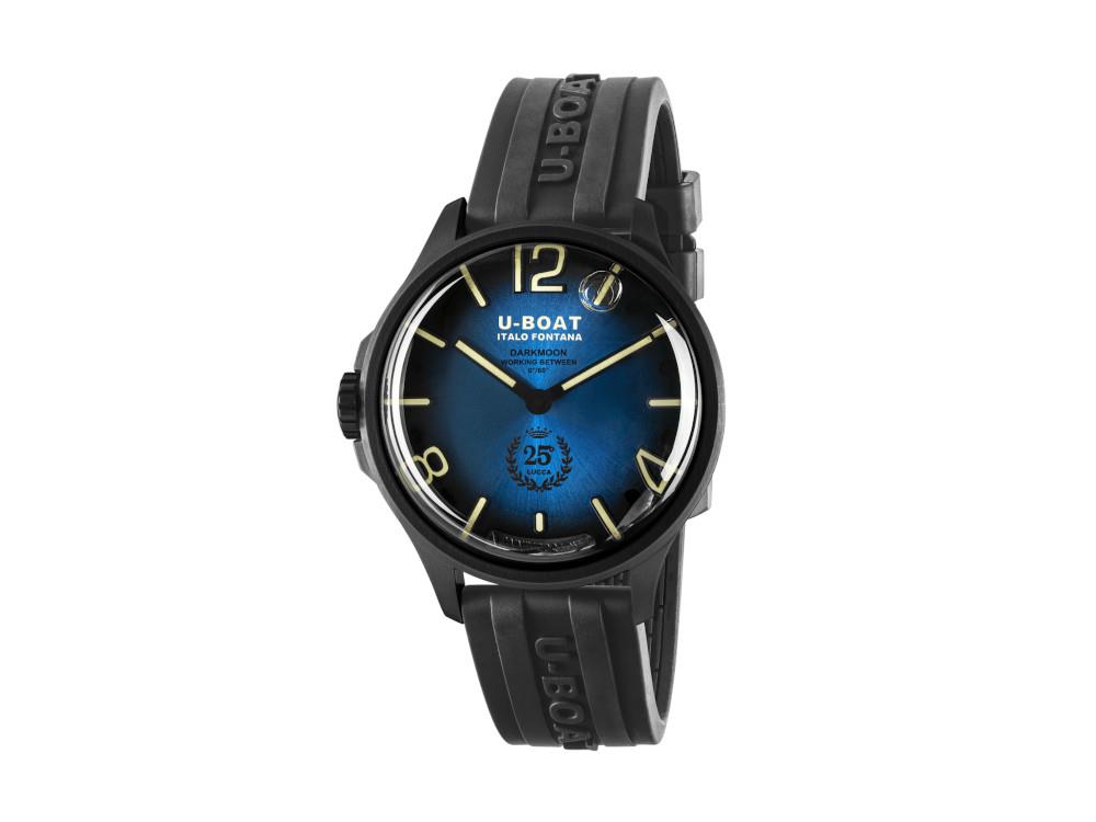 Montre à Quartz U-Boat Capsoil Darkmoon 25°Blue Soleil PVD, Edition Limitée,2028