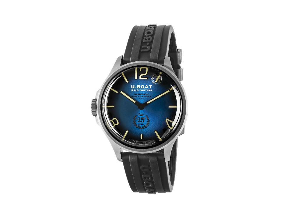 Montre à Quartz U-Boat Capsoil Darkmoon 25 SS Blue Soleil, Edition Limitée, 2029