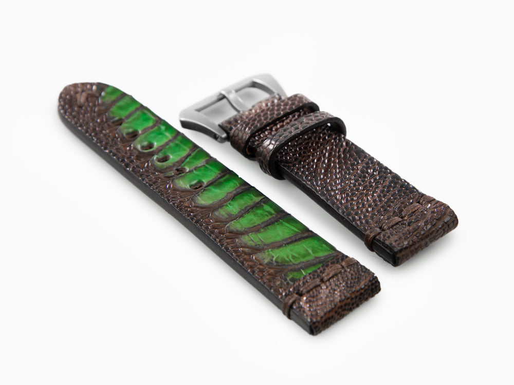 Bracelet U-Boat Accesorios, Cuir d'autruche, 23mm., Acier inoxydable, 3022