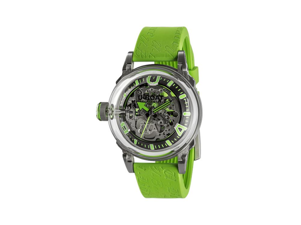 Montre Automatique U-Boat U-65, Acier Inoxydable 316L, 44 mm, Vert, 3344