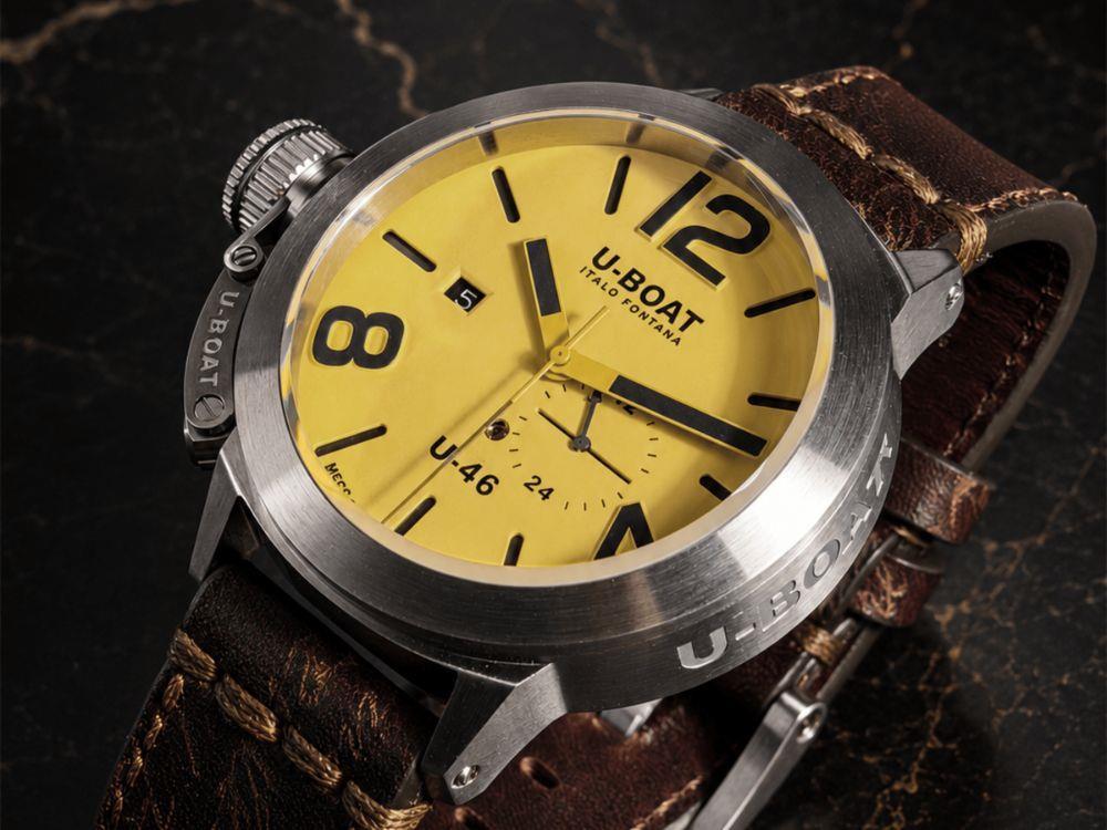 Montre Automatique U-Boat Classico U-46 AS2, Beige, 46 mm, 4647