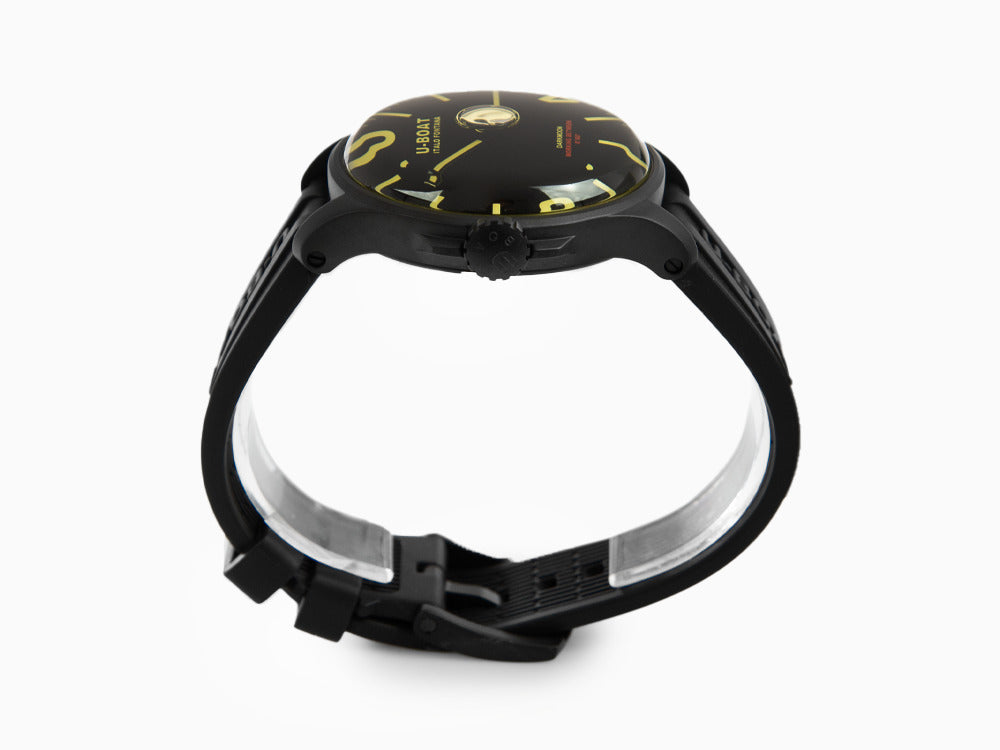 Montre à Quartz U-Boat Capsoil Darkmoon 44 IPB, Noir, 44 mm, 8464/A