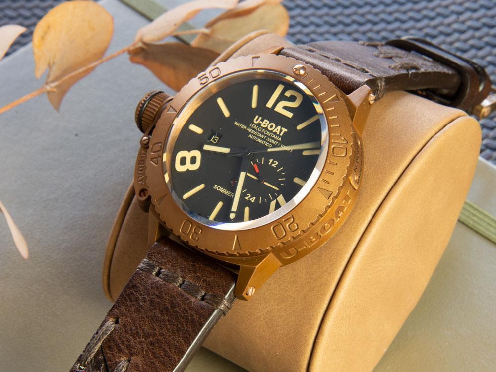 Montre Automatique U-Boat Classico Sommerso, Bronze, Noir, 46 mm, 8486