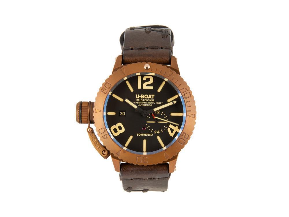 Montre Automatique U-Boat Classico Sommerso, Bronze, Noir, 46 mm, 8486